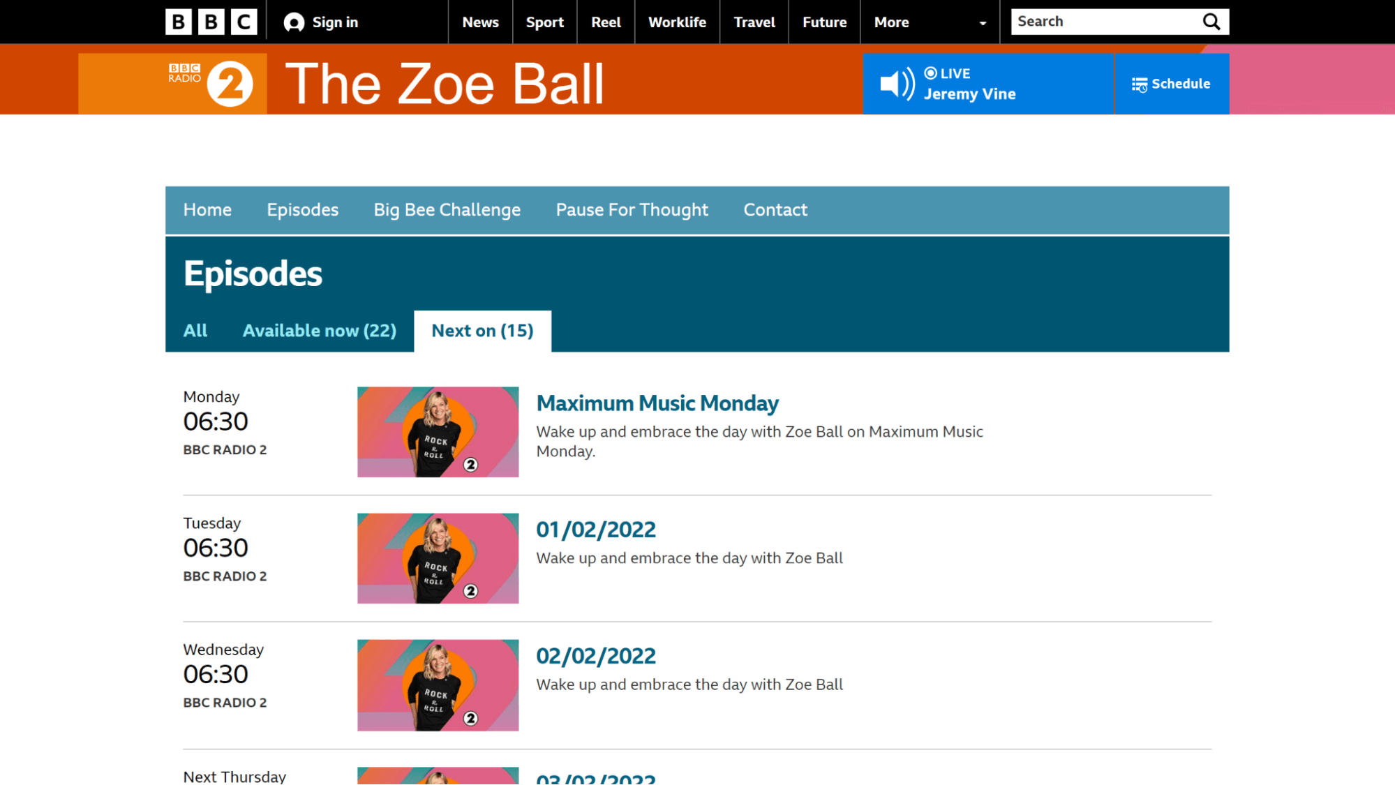 The Zoe Ball breakfast show schedule and archive.png