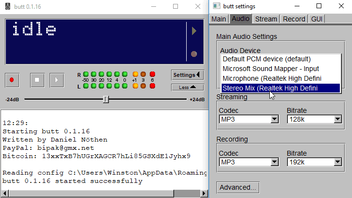 BUTT – Broadcast Using This Tool