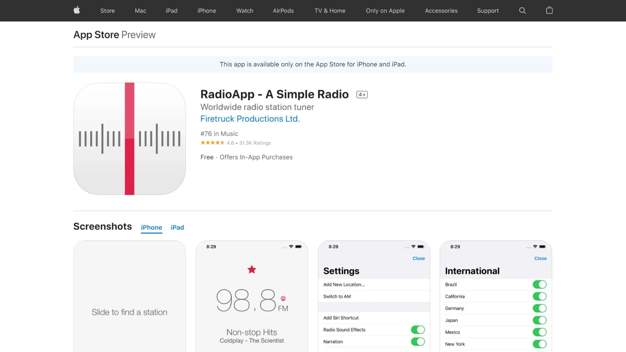 RadioAPP - A simple radio internet app for listening to online radio.png