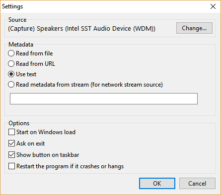 Radio Caster first Launch
