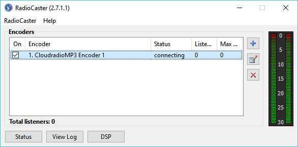 Radio caster connecting