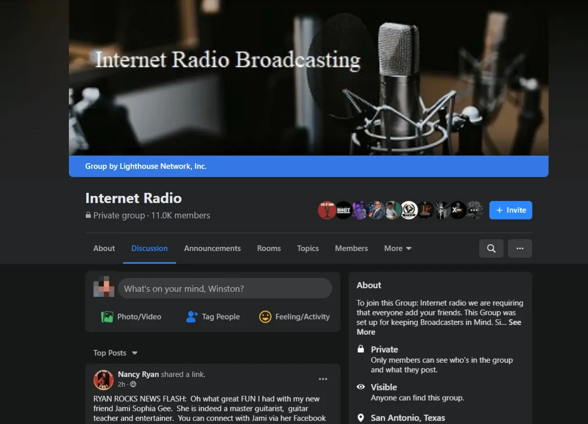 Internet Radio - Radio Facebook Groups and forums.webp
