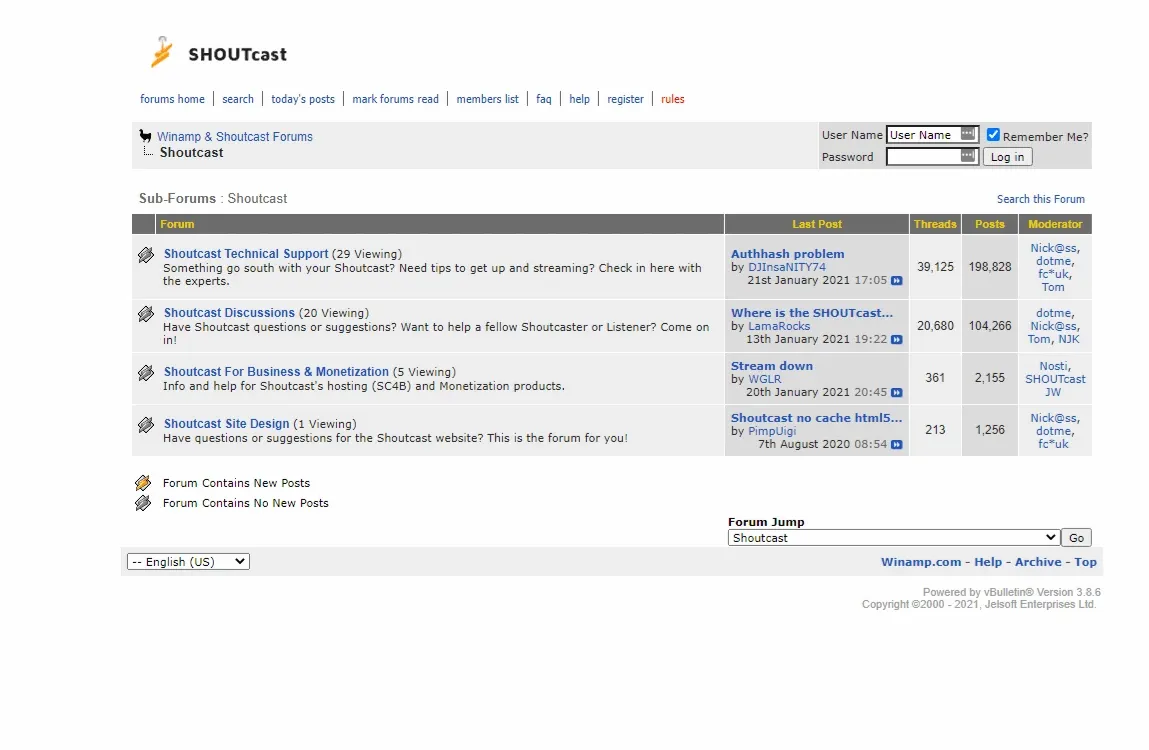 Shoutcast - Winamp & Shoutcast Forums - Radio Facebook Groups and Forums-1.webp