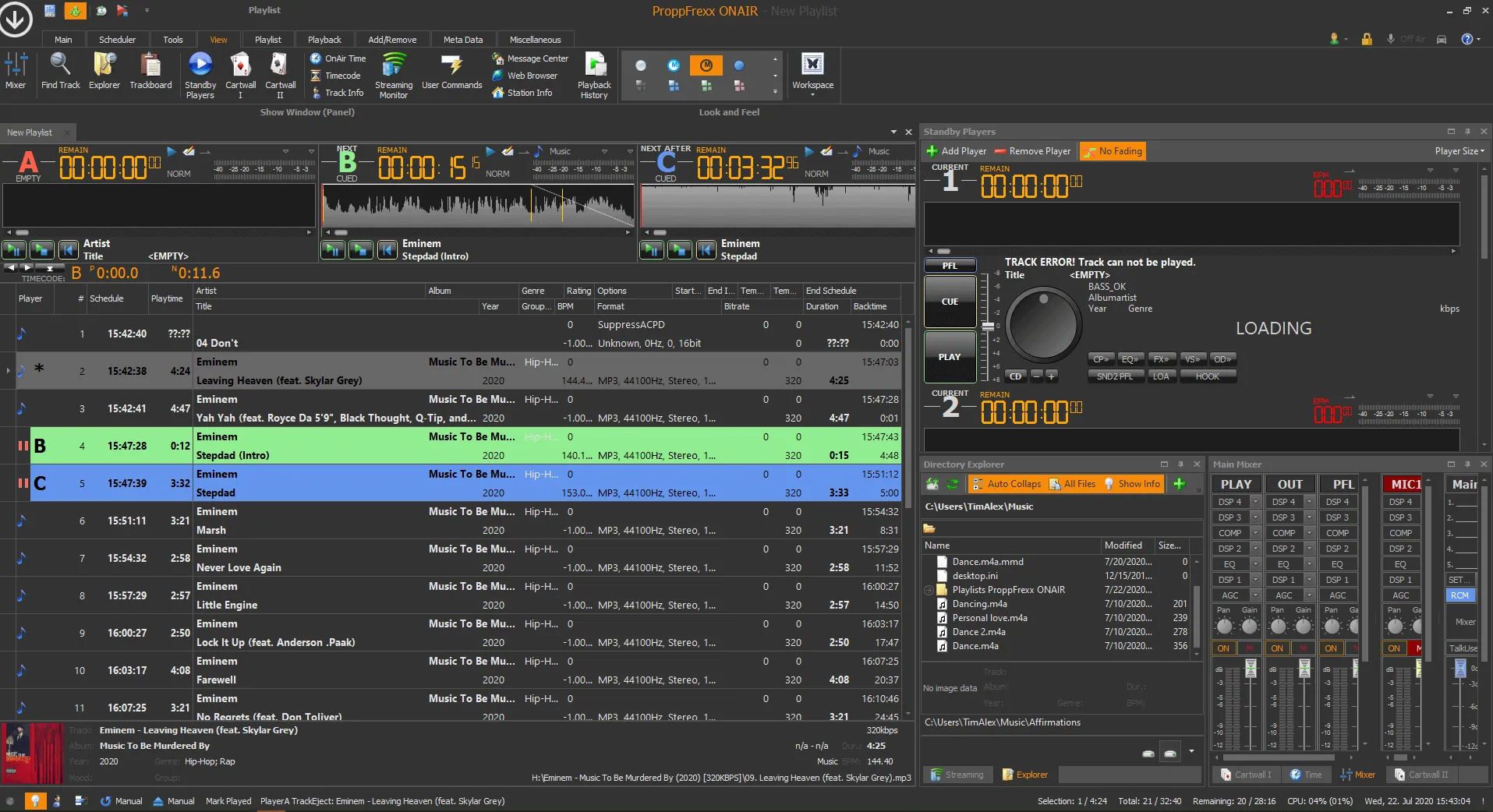 Proppfrexx playing music