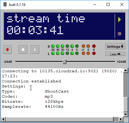 Radio software Butt standalone encoder