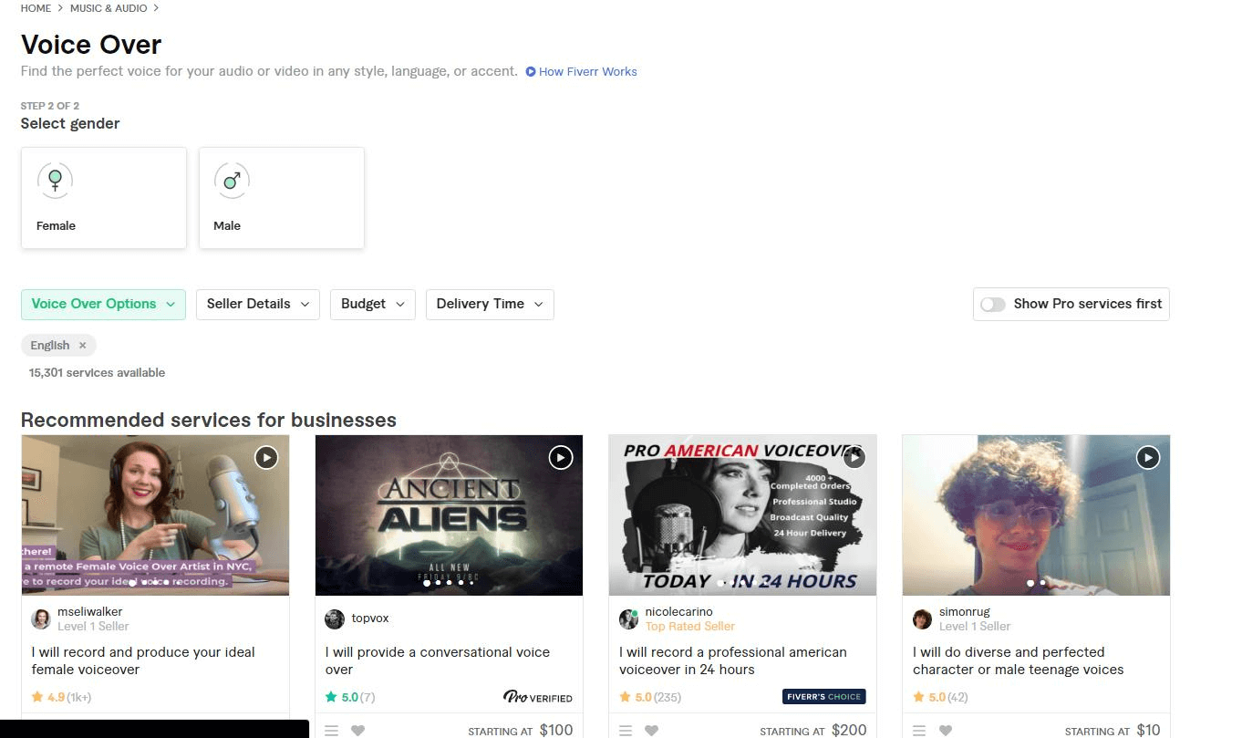 fiverr screen shot finding voiceover work.png